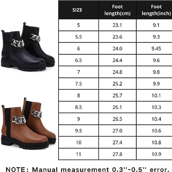 Womens Lug Sole Platform Ankle Boots Chelsea Slip On Chunky Block Heel Fall - Picture 6 of 6